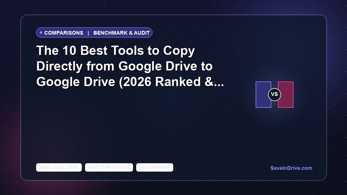 The 10 Best Tools to Copy Directly from Google Drive to Google Drive (2026 Ranked & Tested)