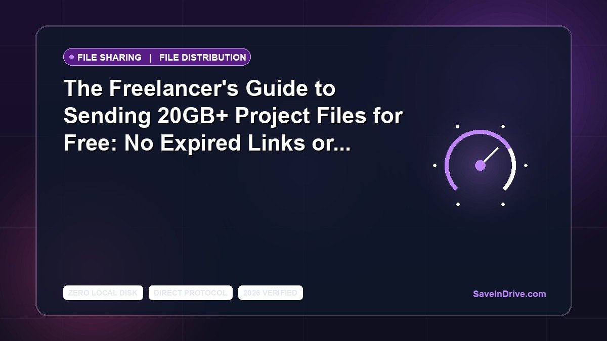 The Freelancer's Guide to Sending 20GB+ Project Files for Free: No Expired Links or Hidden Subscriptions