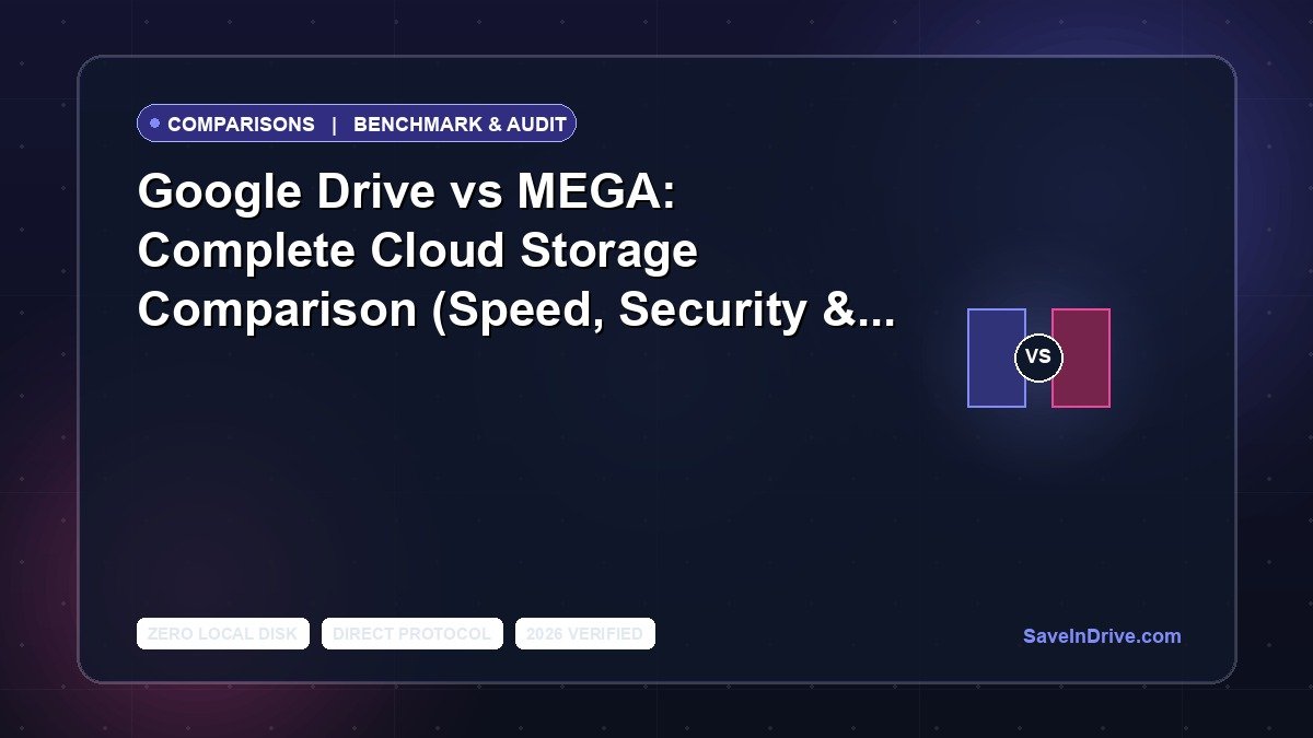 Google Drive vs MEGA: Complete Cloud Storage Comparison (Speed, Security & Limits)