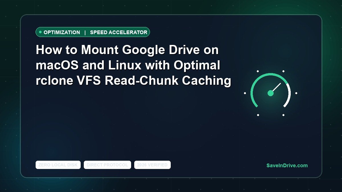 How to Mount Google Drive on macOS and Linux with Optimal rclone VFS Read-Chunk Caching