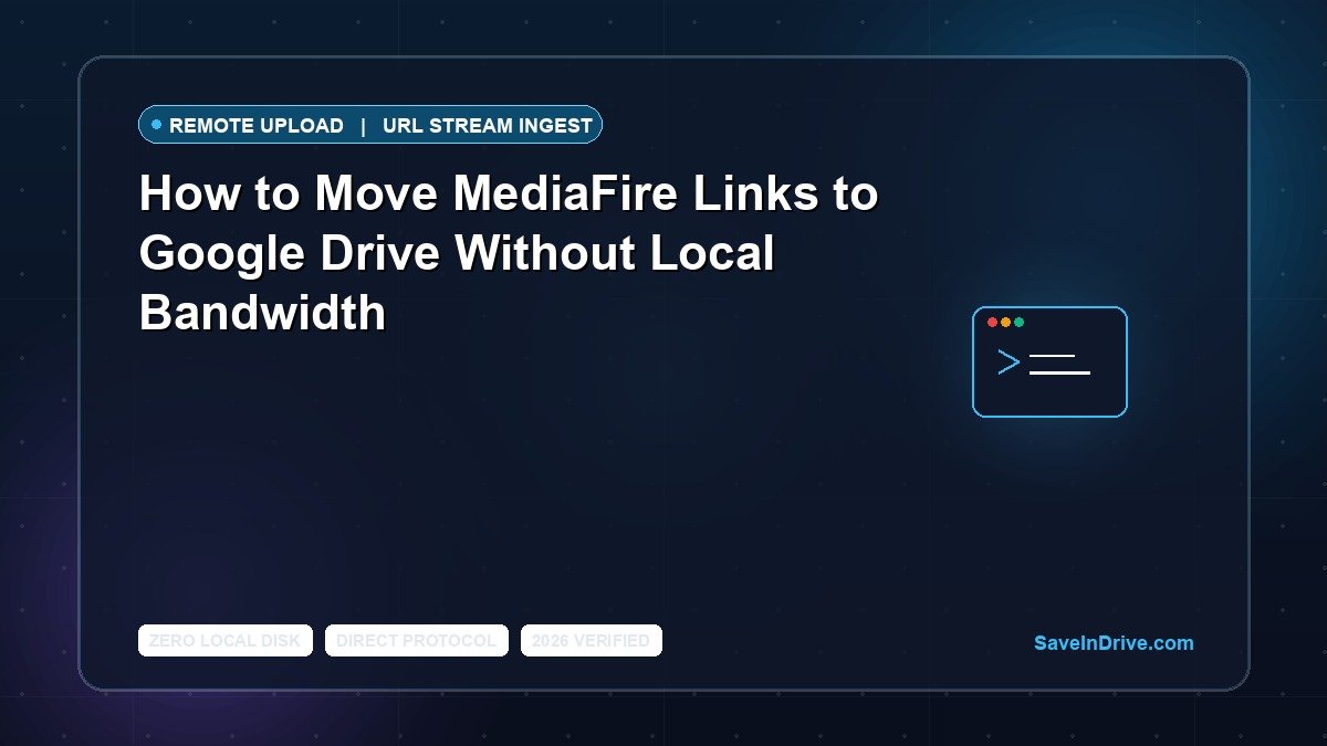 How to Transfer an Entire MediaFire Folder to Google Drive (2026)