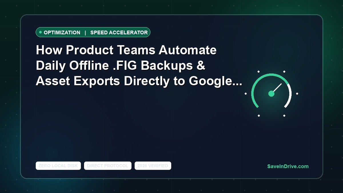 How Product Teams Automate Daily Offline .FIG Backups & Asset Exports Directly to Google Drive