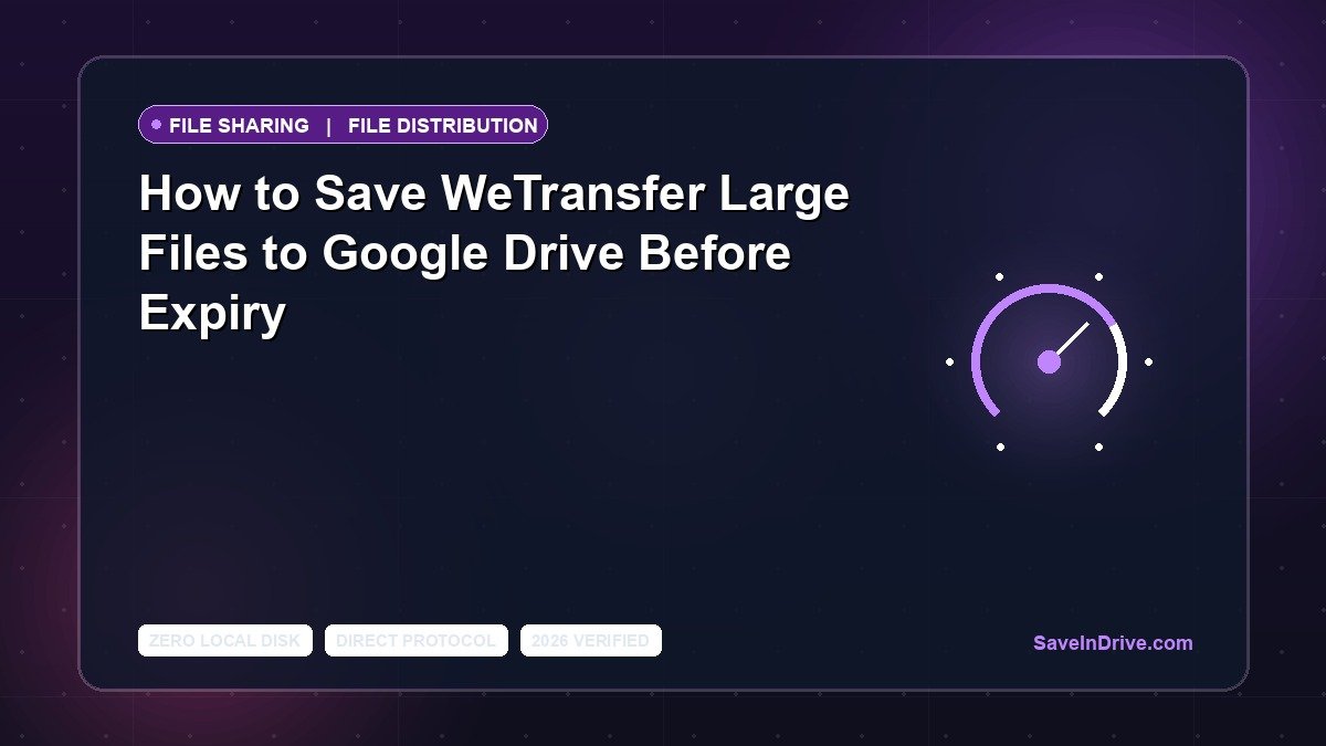 How to Transfer WeTransfer Files to Google Drive on iPhone (No Download)