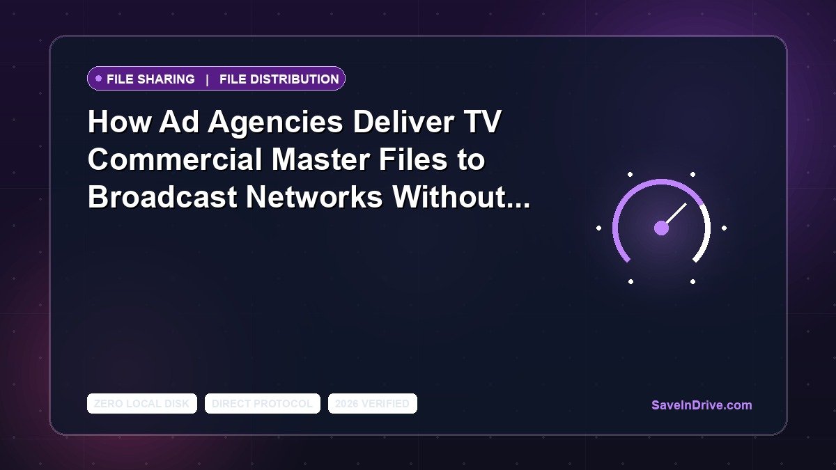 How Ad Agencies Deliver TV Commercial Master Files to Broadcast Networks Without Ancient FTP Servers