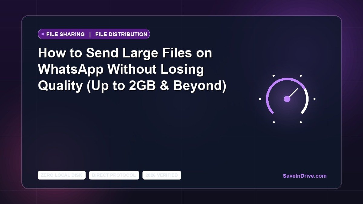 How to Send Large Files on WhatsApp Without Losing Quality (Up to 2GB & Beyond)
