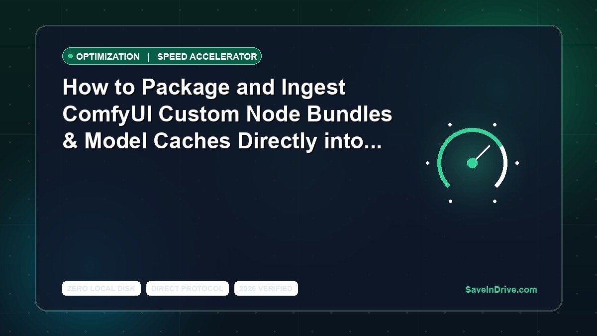 How to Package and Ingest ComfyUI Custom Node Bundles & Model Caches Directly into Google Drive