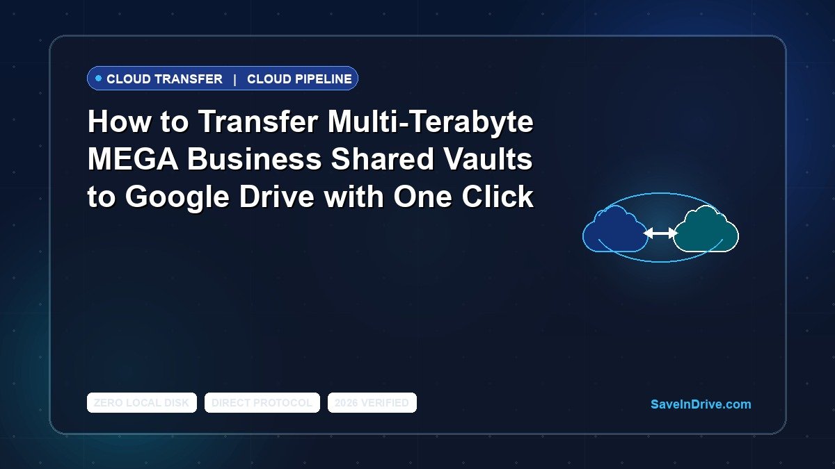 How to Transfer Multi-Terabyte MEGA Business Shared Vaults to Google Drive with One Click