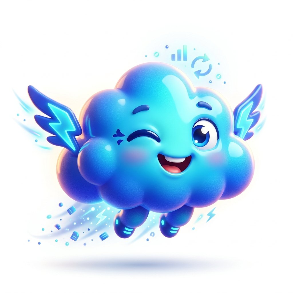 Cute 3D High-Speed Sync Mascot with Face