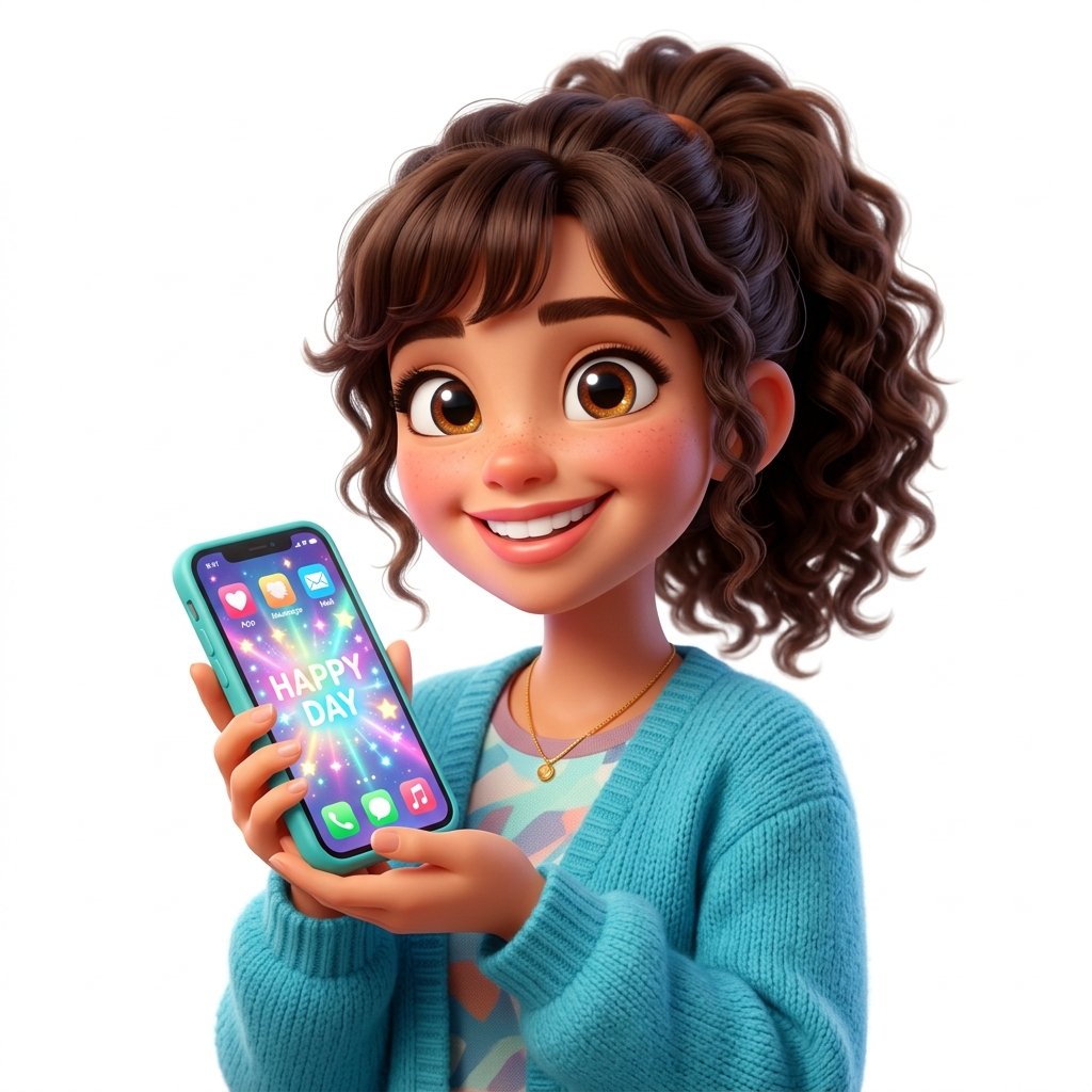 Mobile User 3D Character Avatar